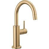 Delta Contemporary Beverage Dispenser Faucet, Brushed Gold Drinking Water Kitchen Sink Faucet, Champagne Bronze 1930-CZ-DST
