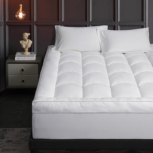 HYPREST Extra Thick Mattress Topper Queen, Pillow Top Mattress