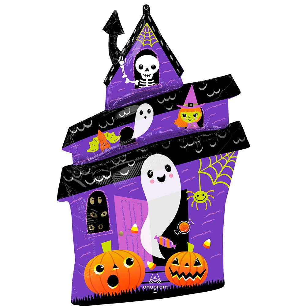 Amscan Anagram 4481301 - Halloween Haunted House SuperShape Foil Balloon - 32"