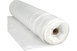 Farm Plastic Supply - Dura Skrim String Reinforced Clear Plastic Sheeting - 6 Mil - (20' x 100') - Reinforced Poly Film Tear Resistant, Weatherproof, Vapor Barrier Polyethylene Roll for Construction