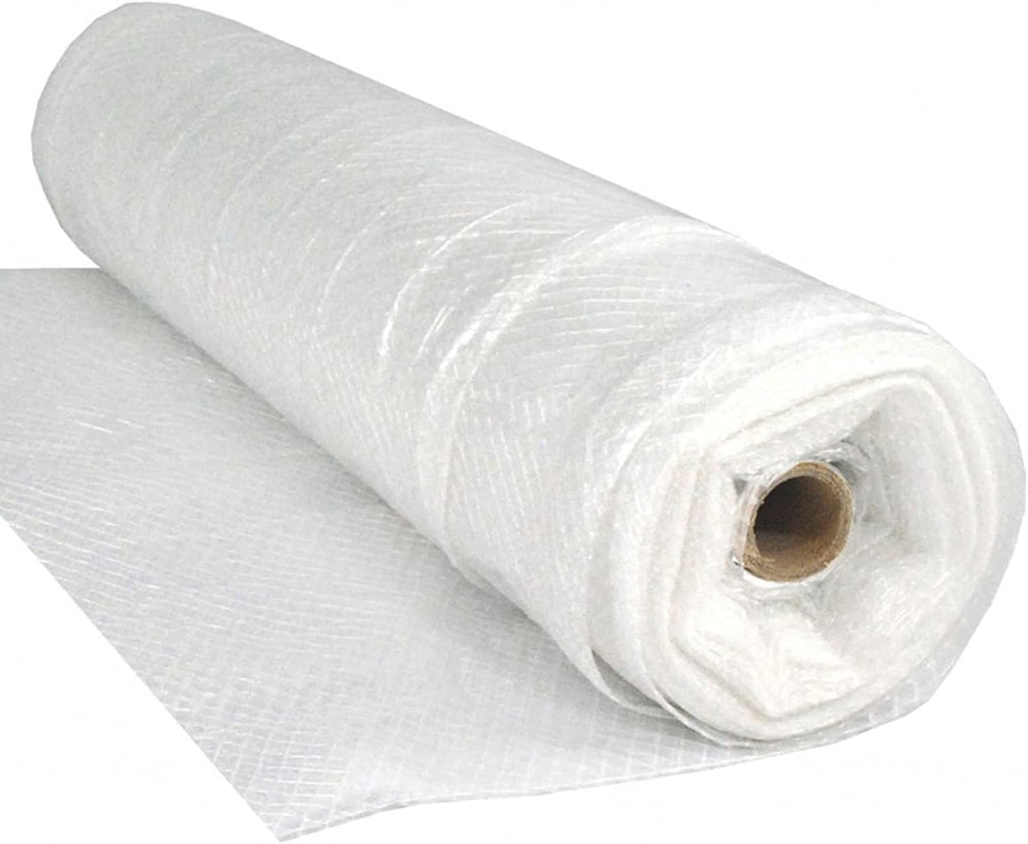 Photo 1 of (READ COMMENTS AND SCROLL THROUGH EACH PHOTO)Farm Plastic Supply - Dura Skrim String Reinforced Clear Plastic Sheeting - 6 Mil - (20' x 100') - Reinforced Poly Film Tear Resistant, Weatherproof, Vapor Barrier Polyethylene Roll for Construction