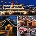 Upook Outdoor String Lights G40 Globe Patio Lights 25 Ft 27 Clear Bulbs (2 Spare) Indoor Commercial Decor Outdoor Lights Connectable Waterproof for Christmas Party Wedding Garden Porch Deck, Black…