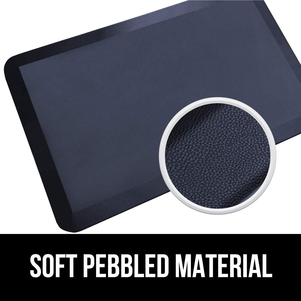 Gorilla Grip Original Premium Anti-Fatigue Comfort Mat, Phthalate Free, Ergonomically Engineered, Extra Support and Thick, Kitchen, Office, Gaming Standing Desk Mats, 39x20, Navy Blue: Kitchen & Dining