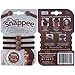 Snap Hair Ties for Thick, Natural, Curly Hair | No Slip, No Tension Pro Hair Tie | Strong Ponytail Holder (Brown)