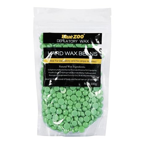 Blue Zoo Original Hair Removal Hard Wax Beans Tea Tree Green