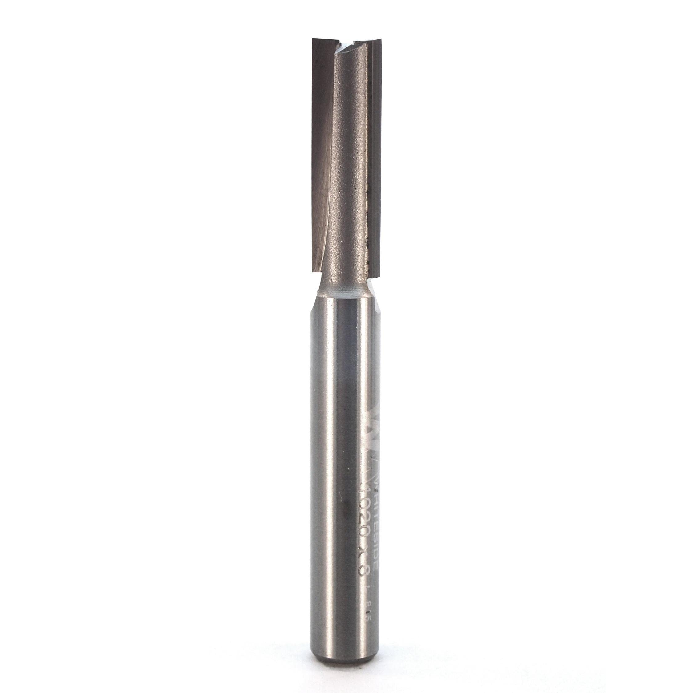 Whiteside Router Bits 1020x8 Straight Bit with 5/16-Inch Cutting Diameter and 1-Inch Cutting Length