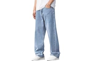 Zzalalana Teen Boys Jeans Straight Leg Stretch Denim Pants Trendy Boyfriend Jeans for Youth Kids 13-17 Years