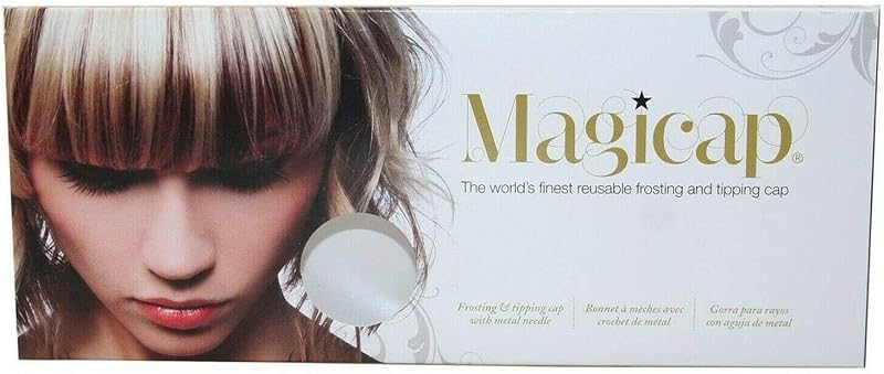 MAGICAP Pro Salon Silicon Hairdressing Highlighting Frosting Cap with Hook