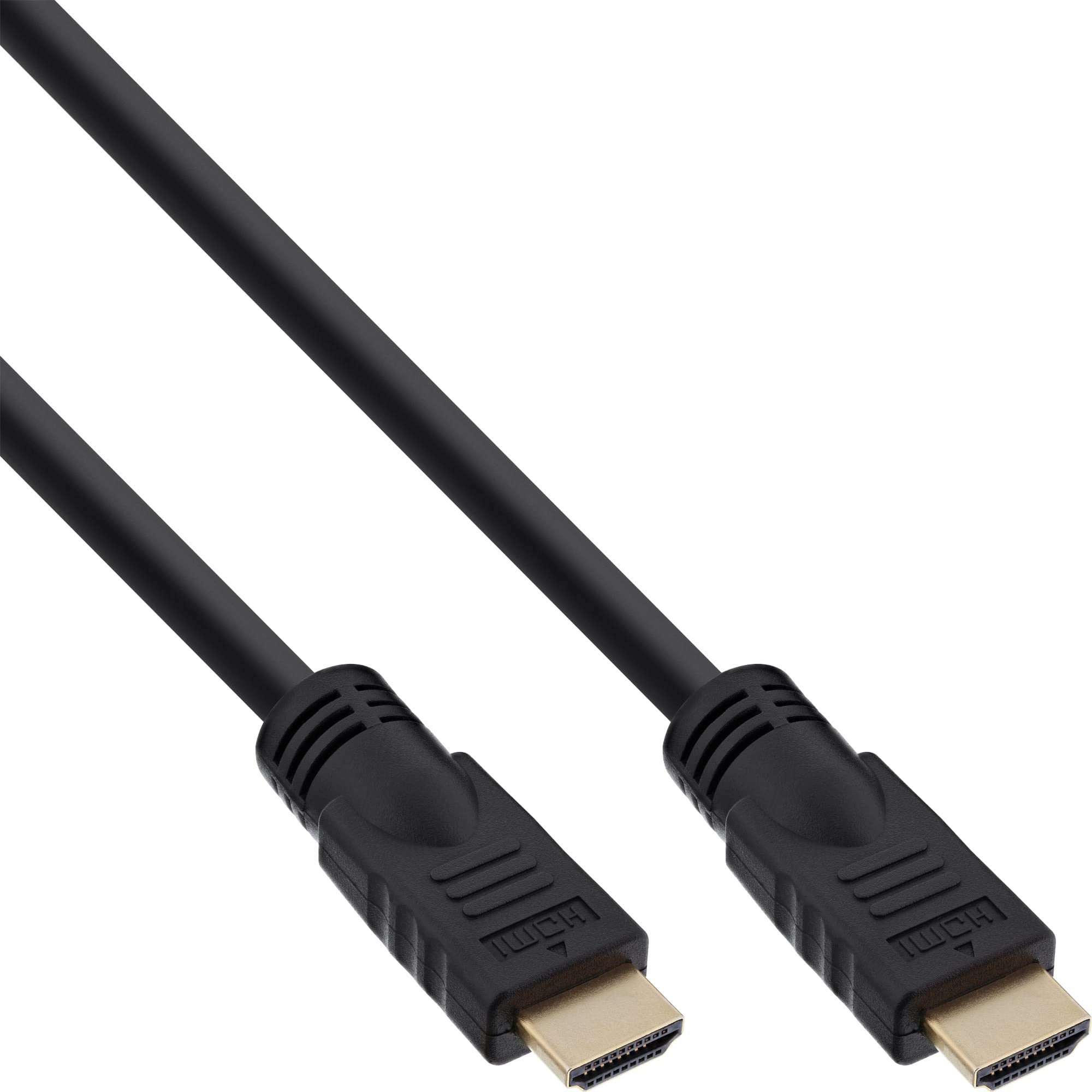 InLine HDMI High Speed with Ethernet Cable, Premium, 4 K2K, Plug To Plug 5 m Black/Gold