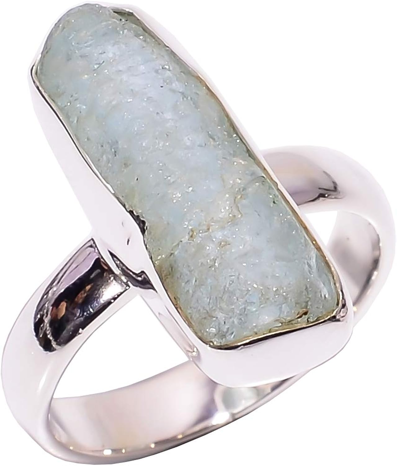 Anello In Argento Sterling Con Pietra A Cuore - Gioiello Regolabile Con Cristalli, Placcato Oro 14K - Foto 8