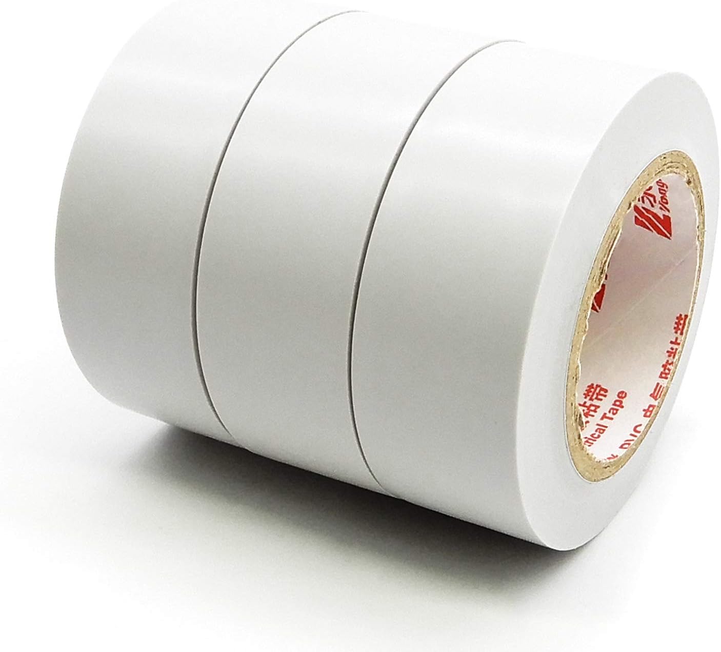 YTBUBOR Insulation Tape PVC Electrical 25mm*15m White x 3 Adhesive Gaffer Tape - Image 3