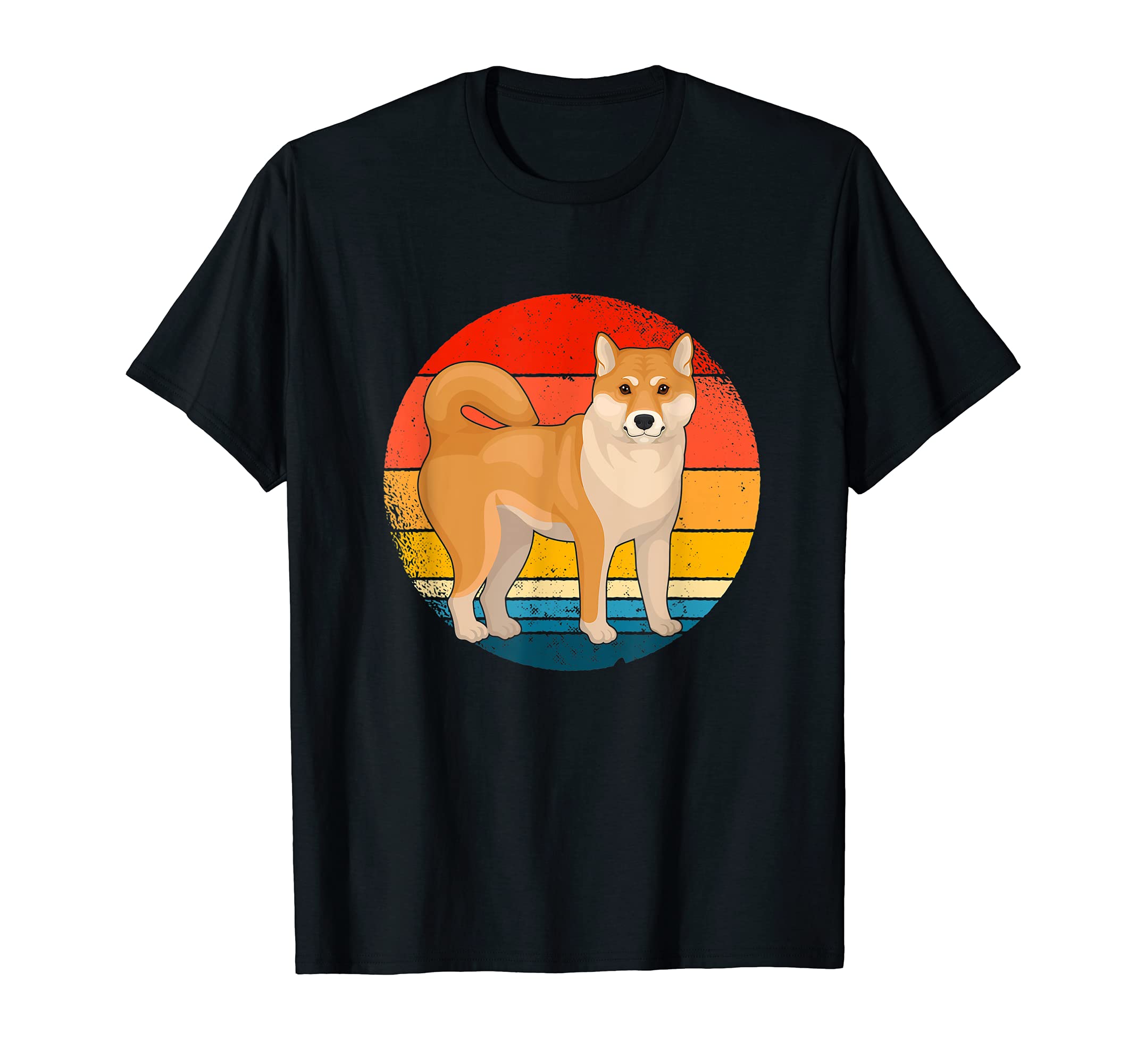 Shiba Inu Retro Motif Japan Dog T-Shirt