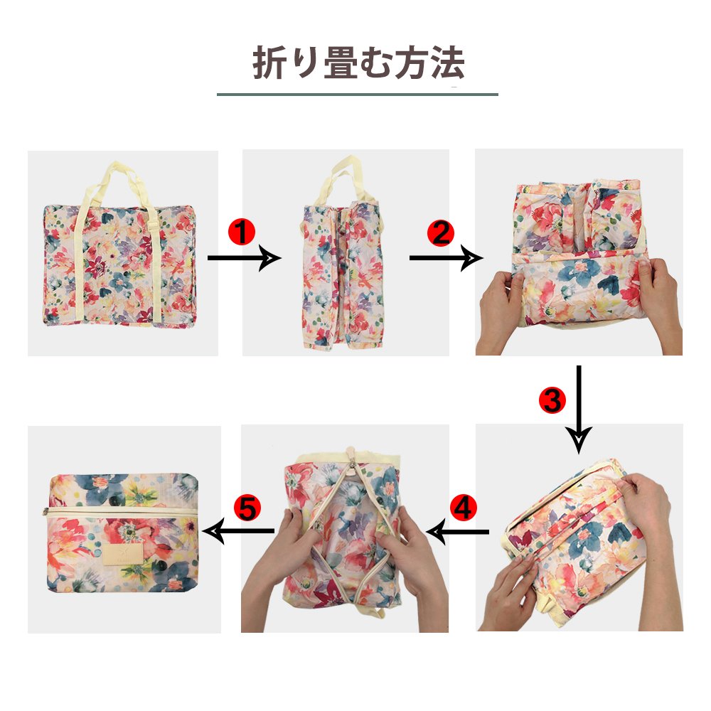 Faltbare Reisetasche Großer Kapazität Superleichtes Tragbares Handgepäck Wasserresistent Reisegepäck Bags für Herren und Damen (Pink)