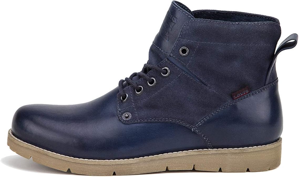 blue levi boots