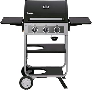 Enders Gasgrill BROOKLYN NEXT 3, kleiner Grill, 3 Edelstahl-Brenner, mit Grillthermometer, Gasflasche verstaubar, Edelstahl-Grillrost, Balkon-Grill, #86467