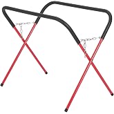 Portable Workbench,Folding 500 LBS Capacity Automotive Fender Bumper Stand | Heavy-Duty Work Stand Work Table for Garage,Shop,Automotive Repair,Adjustable,Padded,Powder-Coated, Rubber Feet