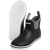 Hunthor Men’s Fishing Boots, Waterproof Deck Boots Anti-Slip Rubber 3mm Breathable Neoprene Rain boots. Ideal for Fishing and Outdoor Activities