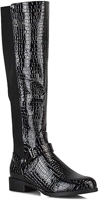 black riding style boots