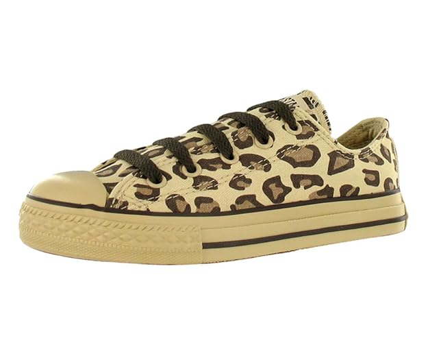 Vintage colour leopard print Converse 