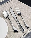 Winco Elite 3 Dozen Flatware Set, 18-0 Stainless Steel Classic Old-Fashioned Dinner Spoons (Dozen Pack), Dinner Forks (Dozen Pack) and Dinner Knives (Dozen Pack), 36-Piece Set