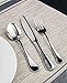Winco Elite 3 Dozen Flatware Set, 18-0 Stainless Steel Classic Old-Fashioned Dinner Spoons (Dozen Pack), Dinner Forks (Dozen Pack) and Dinner Knives (Dozen Pack), 36-Piece Set