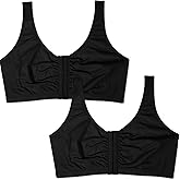 Fruit of the Loom Women's Multi-Pack Front Closure Cotton Bra