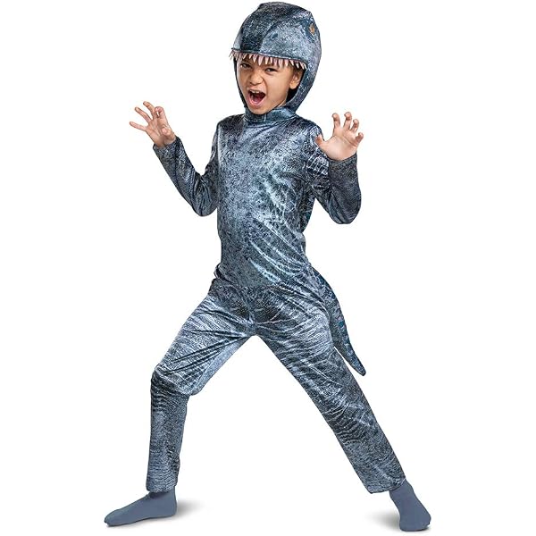 Forum Novelties Plush Raptor Child Costume - Orange Dinosaur Jumpsuit, Small