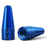 HZJD Bike Presta Valve Caps, Blue(2 Pack)