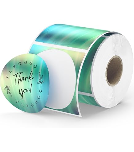 PALAIBEIQI 3 Inch Round Thermal Labels - 2000 PCS, 4 Colors, Waterproof, Printable & Writable For Office, Inventory - View #6