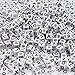 1000 Pieces 6mm White Acrylic Alphabet Letter A-Z Cube Beads for Jewelry Making, Bracelets, Necklaces, Key Chains and Kids Jewelry with 1 Roll Elastic Crystal String Cord