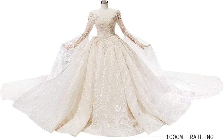 Caja de almacenamiento de vestido de novia Vestidos de novia largos de encaje de 100 cm,