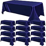 12 Pack Satin Tablecloth Wedding Rectangle