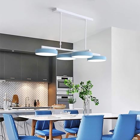 Haute Qualité Led Lustre Mignon Bleuvertrosegris Blanc