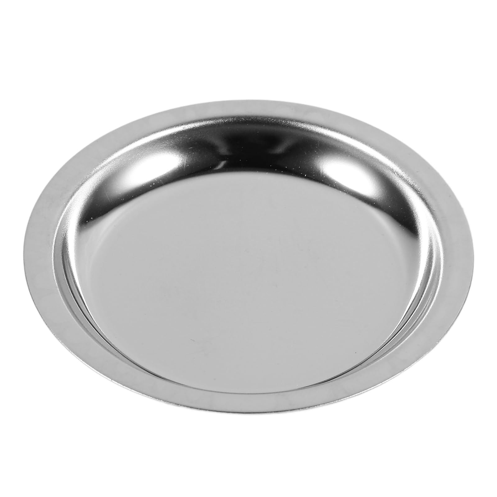 Amosfun Stainless Steel Tea Bag Dish 2.2 Inch Small Silver Coaster for Used Tea Bags Reusable Metal Bag Holder Tray for Home and Office