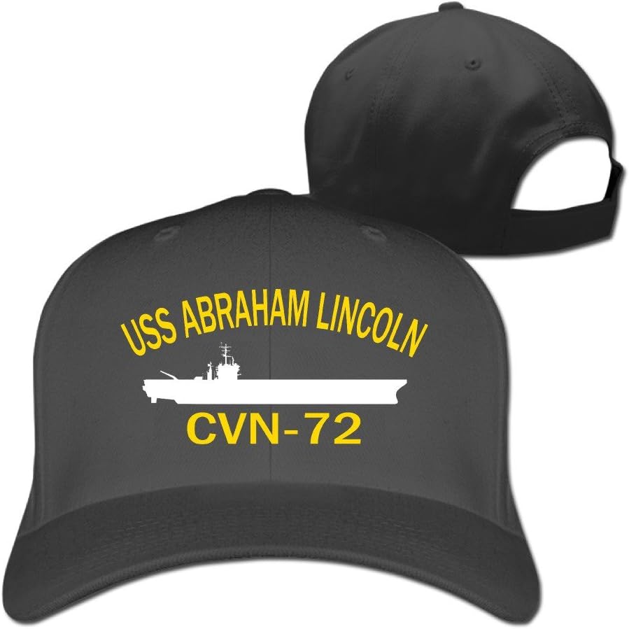 Adjustable Baseball Caps - Aircraft Carrier USS Abraham Lincoln CVN-72