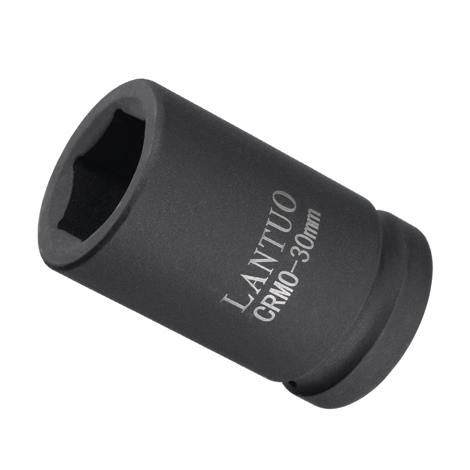 CoCud 6-Point Impact Socket, 1" Drive 30mm Socket, CR-MO Radiused Corner Design Standard Metric Socket - (Applications: for DIY, Automobile Repairs, Manufacturing)