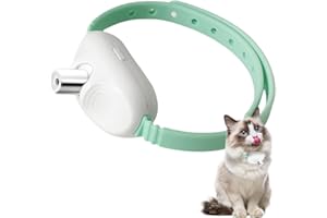 Smart Amusing Collar, Rechargeable La-ser Pointer Collar for Cats, Wearable Led Lights Pointer Coll-ar, Interactive Cat Train