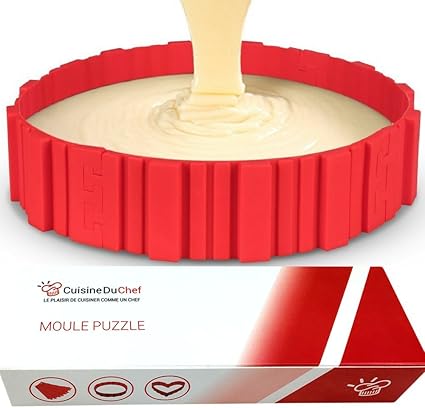 Cuisineduchef Moule Silicone Pour Gateaux Patisseries Multi Formes Coeur Rond Carre Etc Moule Cuisson Original Ideal Gateau D Anniversaire Decoration Diy 4 Pieces A Assembler Amazon Fr Cuisine Maison