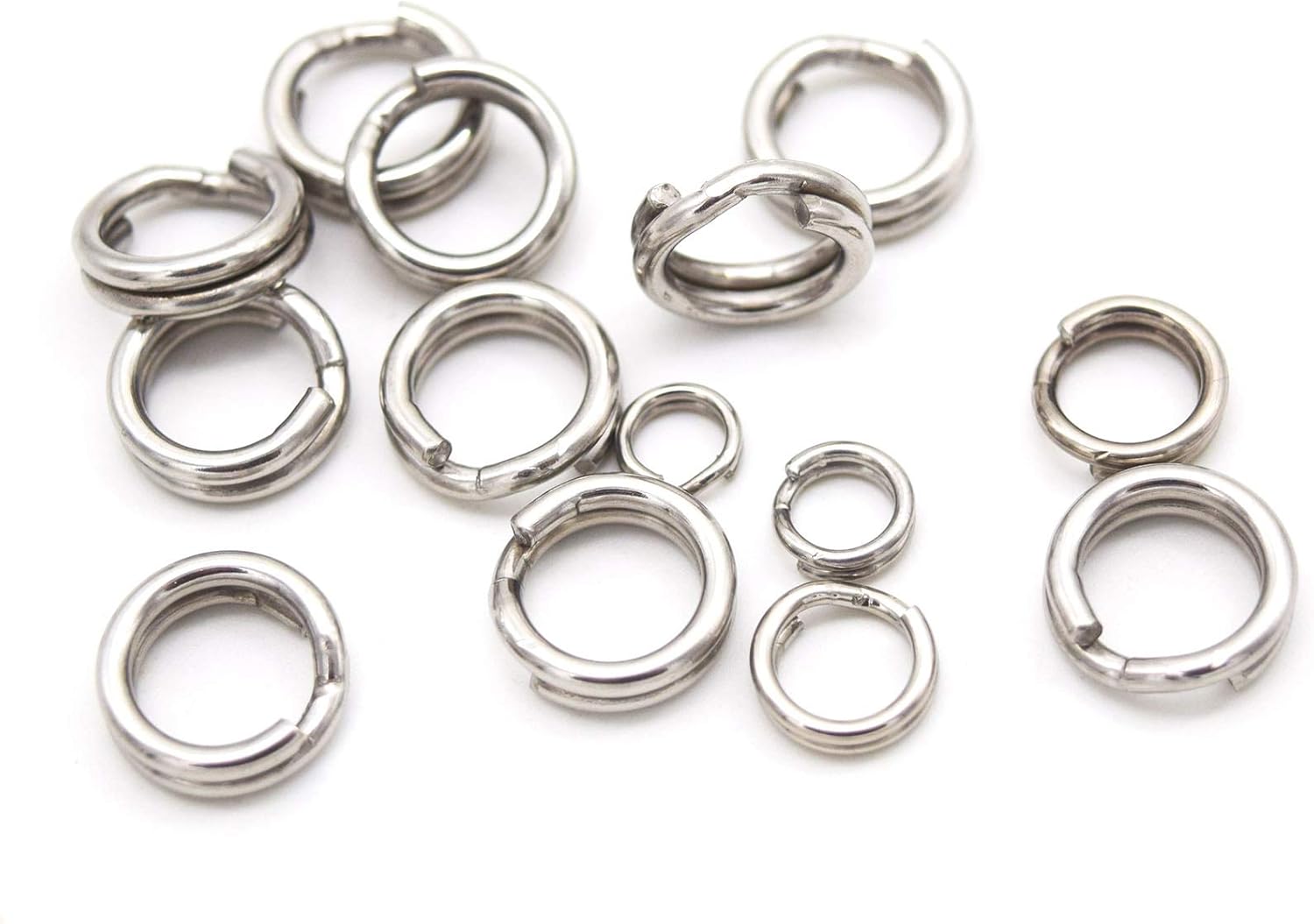 2 Extra Strong Heavy Duty Split Rings Stainless Steel