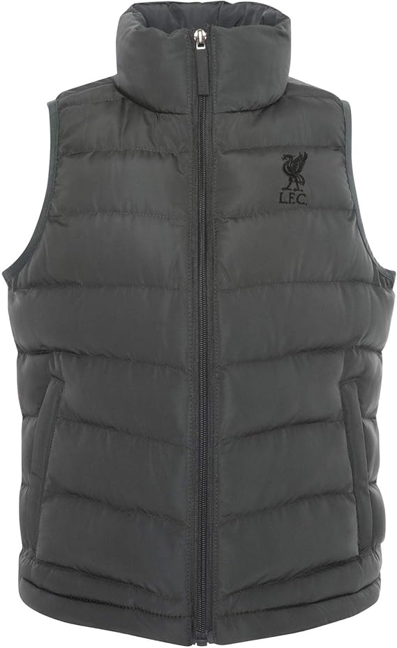 Liverpool FC Junior Charcoal Gilet LFC Official Amazon.co.uk Clothing