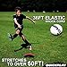 QUICKPLAY Replay Soccer Training Ball | Adjustable Bungee Elastic Training Ball (Size 4 Soccer Ball (Junior))