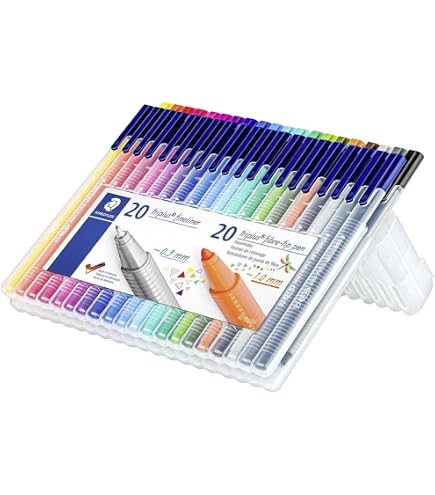 STAEDTLER Caneta Ponta Fina Triplus Fineliner 0.3mm Estojo 60