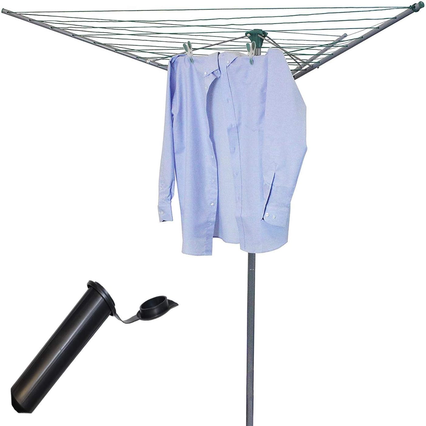 FiNeWaY Heavy Duty Design 3 Arm Rotary Airer Garden Washing Line