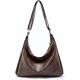 celestina Hobo Bags for Women, Ultra Soft Foldable Vegan Leather Shoulder Handbag, Stylish Slouchy Tote Purses