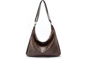 celestina Hobo Bags for Women, Ultra Soft Foldable Vegan Leather Shoulder Handbag, Stylish Slouchy Tote Purses