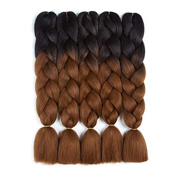 Amazon Com Nayoo 5 Packs Ombre Jumbo Braids Synthetic Braiding