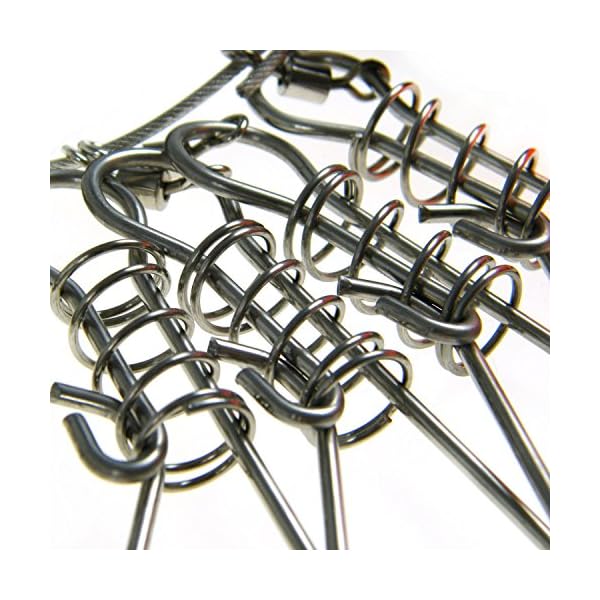 1set-5meter-16inch-Fishing-Stringer-Fish-Lock-5-Snap-Stainless-Steel-Ropes-Float