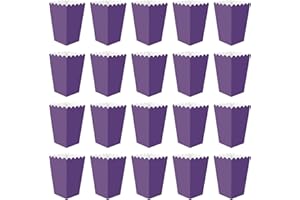 Purple Popcorn Boxes Mini Paper Popcorn Box Cardboard Popcorn Container for Party,Favor Boxes Cardboard Candy Container for P