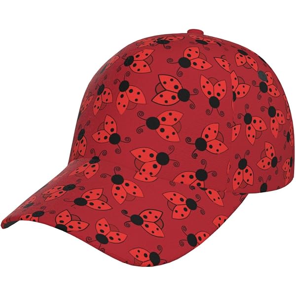 Ladybug Baseball Cap – Adjustable Snapback Hat For Women, Cute Ladybird Outdoor Cap - View #10