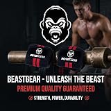 Beast Gear Weight Lifting Wrist Wraps 20" Cotton Thumb Loop One Size Fits All view 6